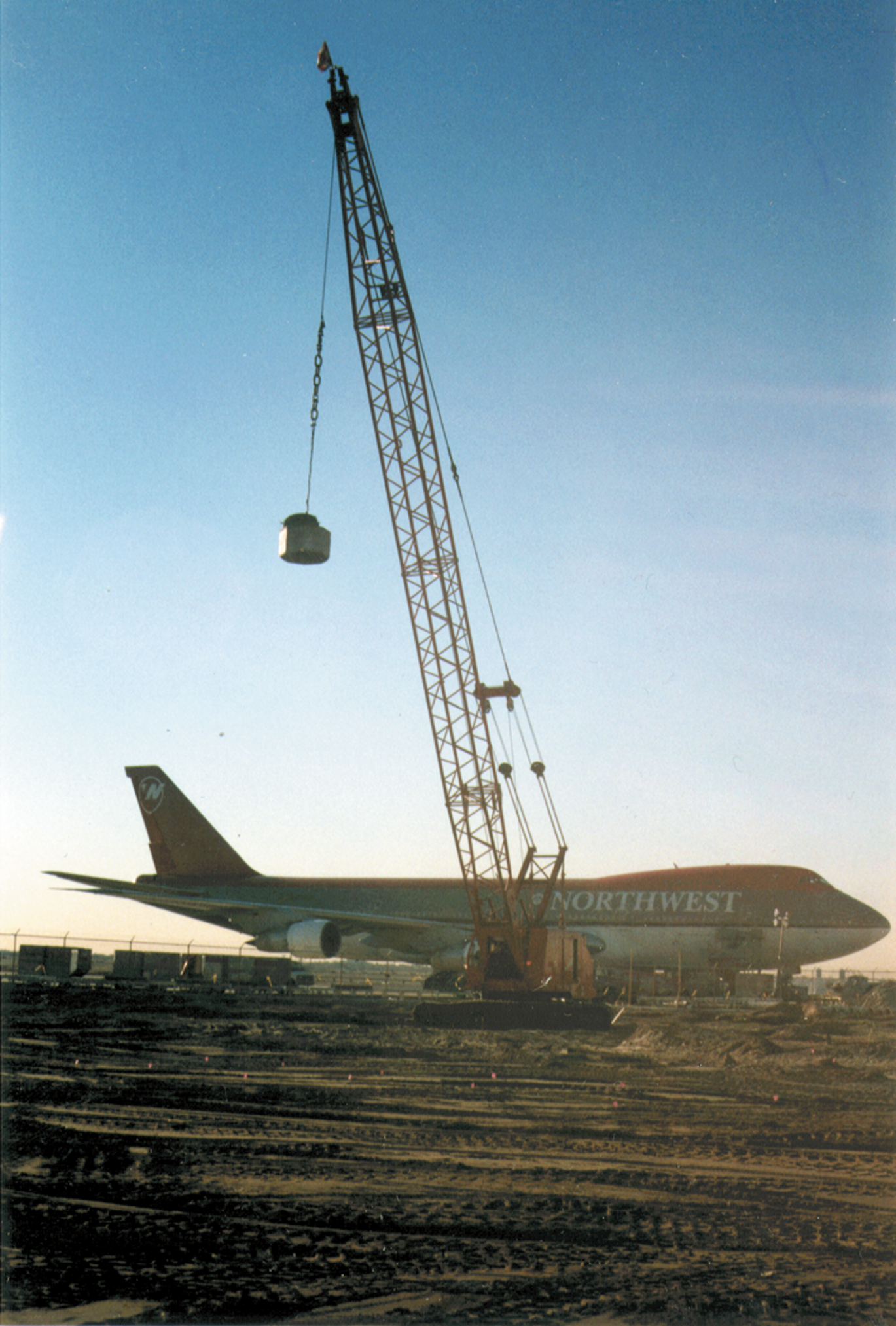 Dynamic compaction for a new terminal at JFK Airport, Queens, New York.  (Courtesy of Densification, Inc.)