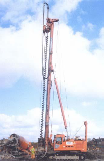 CFA pile rig. From Brown et al. (2007). CFA pile rig. From Brown et al. (2007).