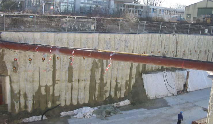 CFA piles used for secant pile wall. From Brown et al. (2007). CFA piles used for secant pile wall. From Brown et al. (2007).