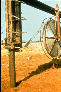 Inserting the Mandrel into the Ground Courtesy of Geotechnics B.V.
