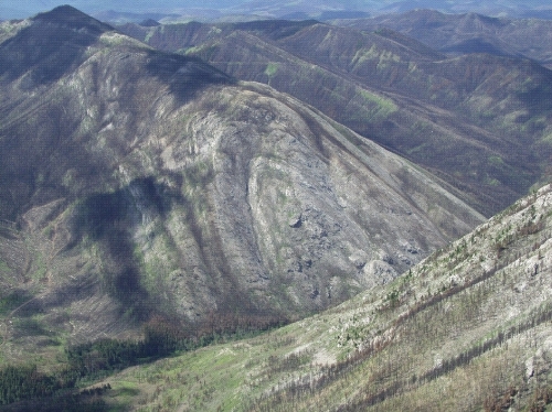 Aerial color photograph