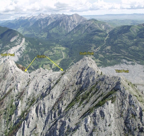 Aerial color photograph