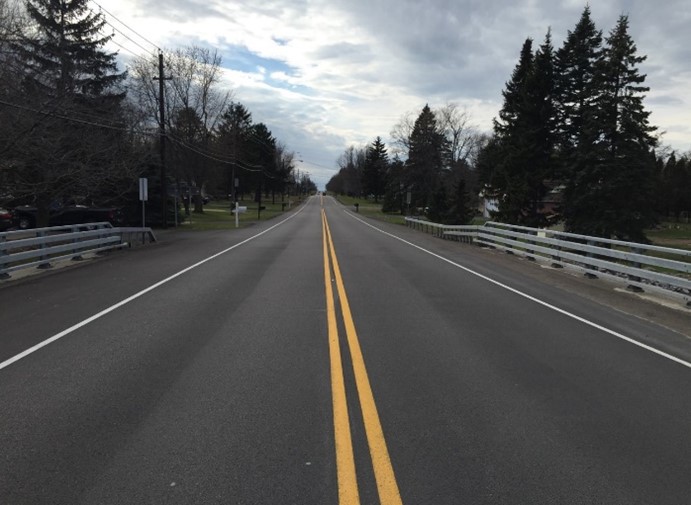 Lake Avenue in 2022 after reconstruction.