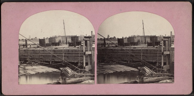 black and white sterograph