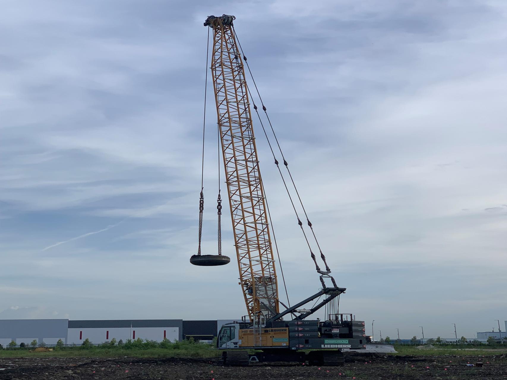 Deep Dynamic Compaction (Photo Courtesy of Densification, Inc.)