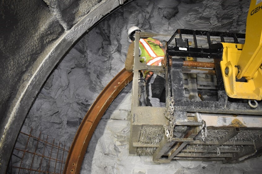 Excavation and Temporary Liner Installation (Courtesy of Keller, North America)